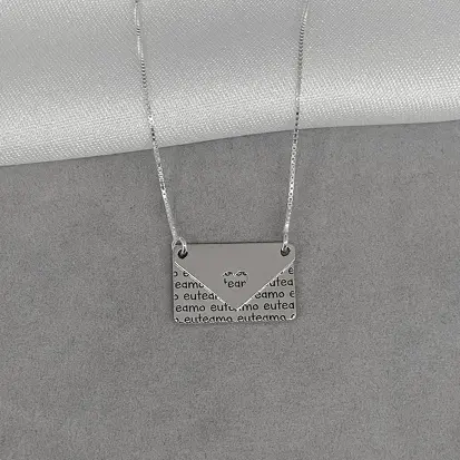 GARGANTILHA CARTA TE AMO 45CM